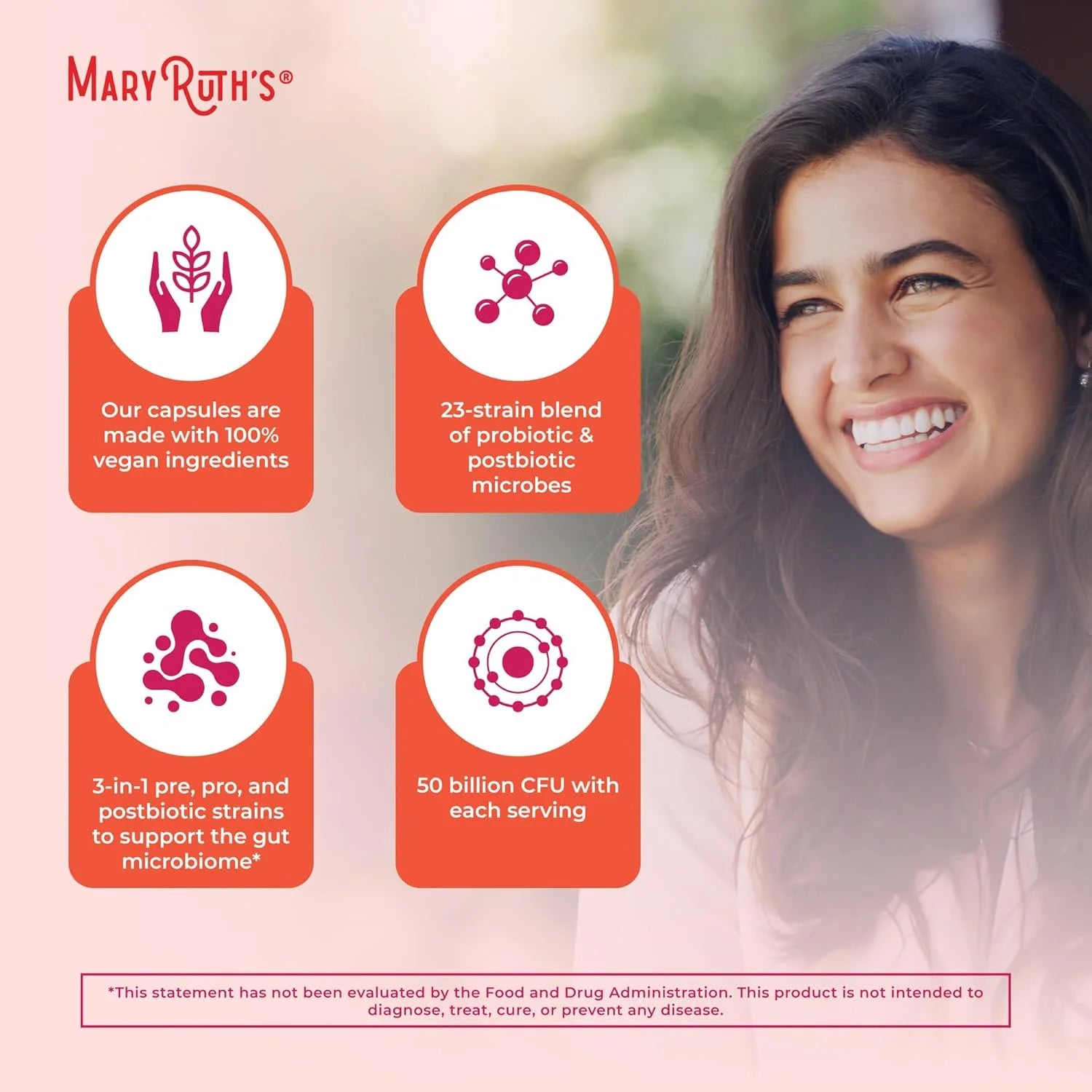 3-In-1 Daily Health Probiotics for Women | Hormone Support & Gut Health Supplement for Women | Women’S Probiotic | 50 Billion CFU | Vegan | 30 Ct